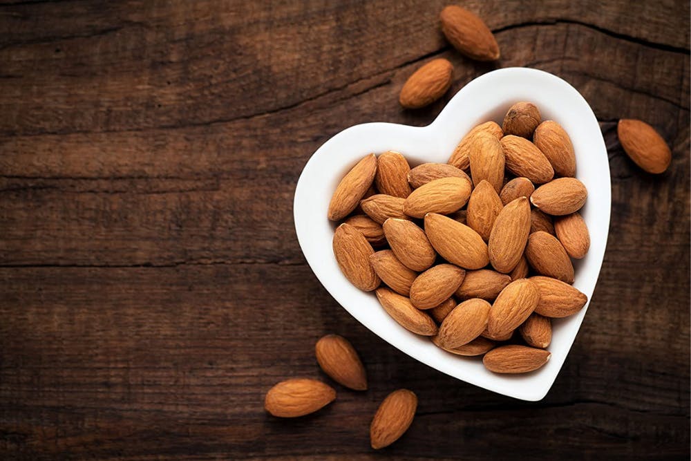 Almonds are good for the heart