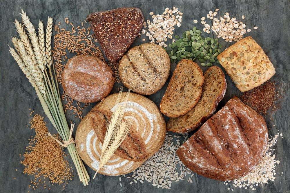 food made from whole grains