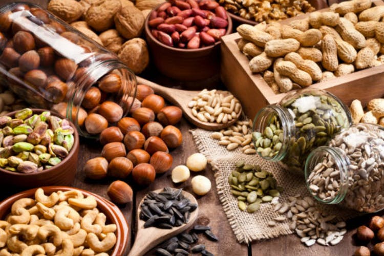 Nuts help increase muscle