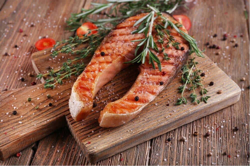 Salmon is one of the healthy fatty fish
