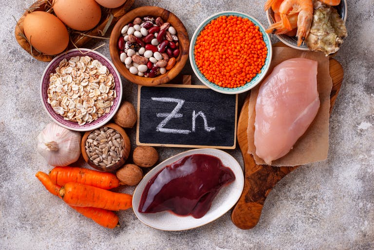 Foods containing the mineral zinc