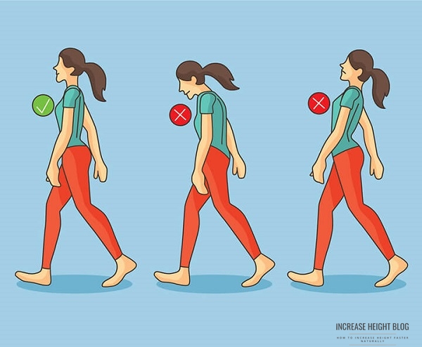 The key is to walk with the correct posture.