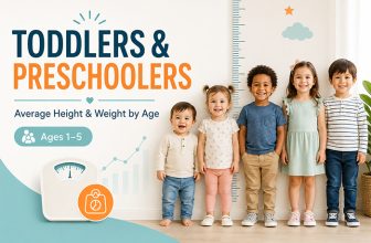 Average Toddler & Preschooler Height & Weight by Age