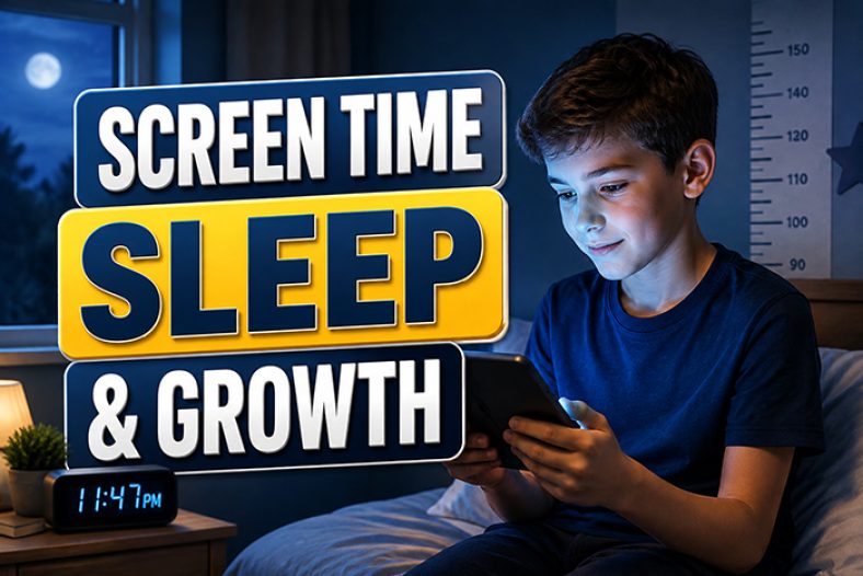 How Screen Time Affects Sleep and Height Growth in Kids